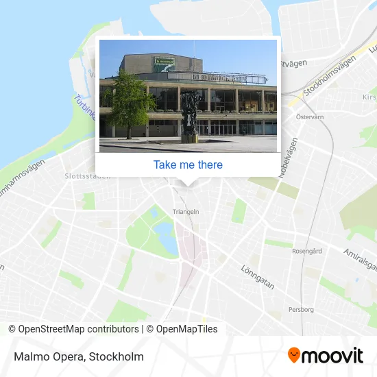 Malmo Opera map