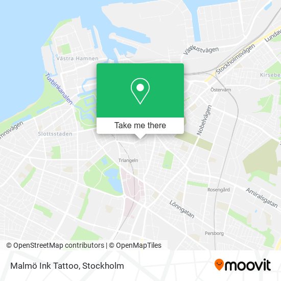 Malmö Ink Tattoo map