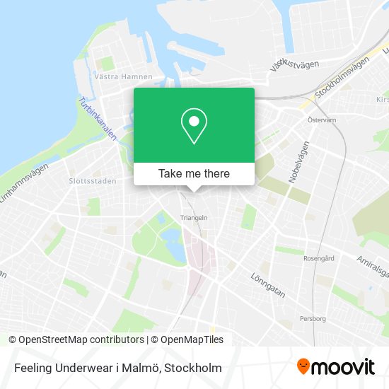 Feeling Underwear i Malmö map