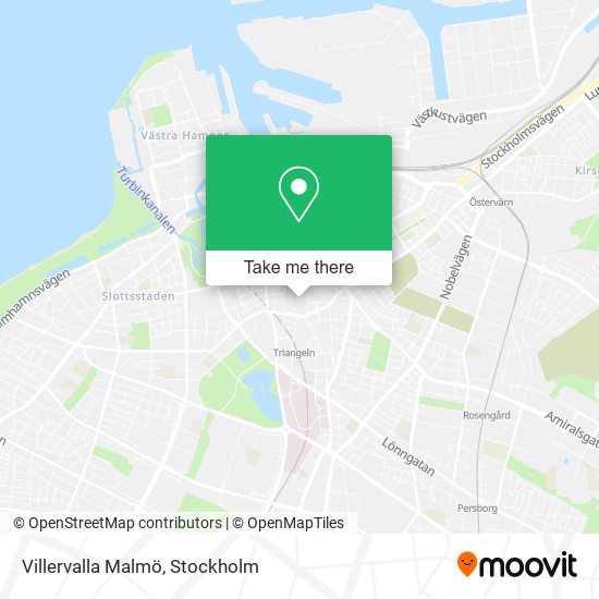 Villervalla Malmö map