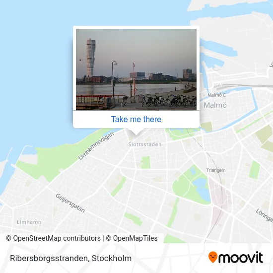 Ribersborgsstranden map