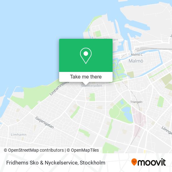 Fridhems Sko & Nyckelservice map