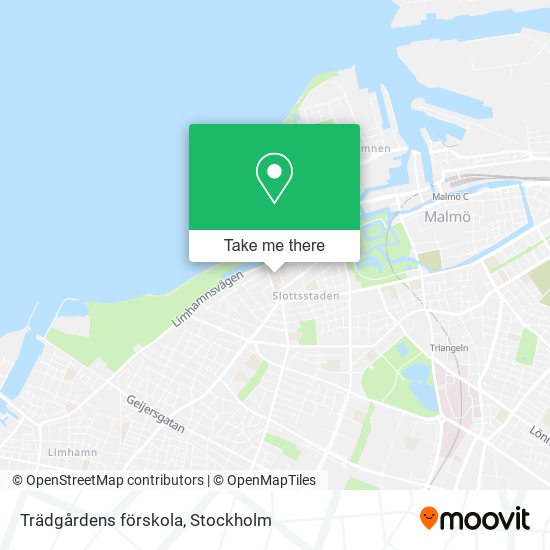 Trädgårdens förskola map