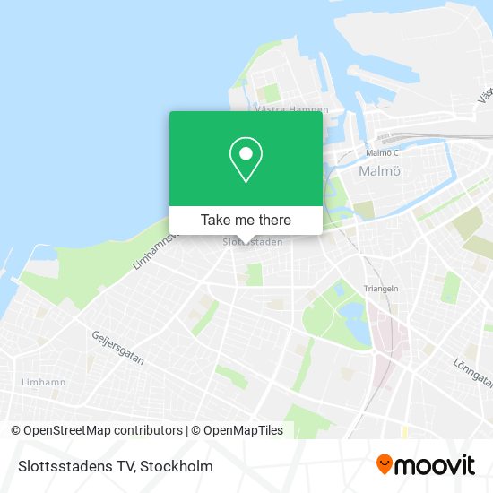 Slottsstadens TV map