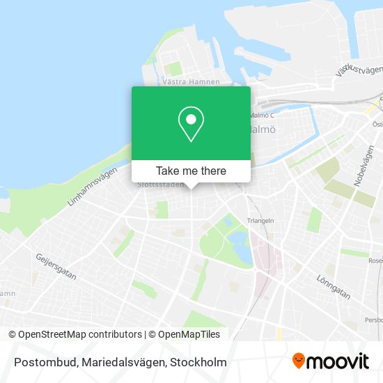 Postombud, Mariedalsvägen map