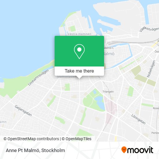 Anne Pt Malmö map