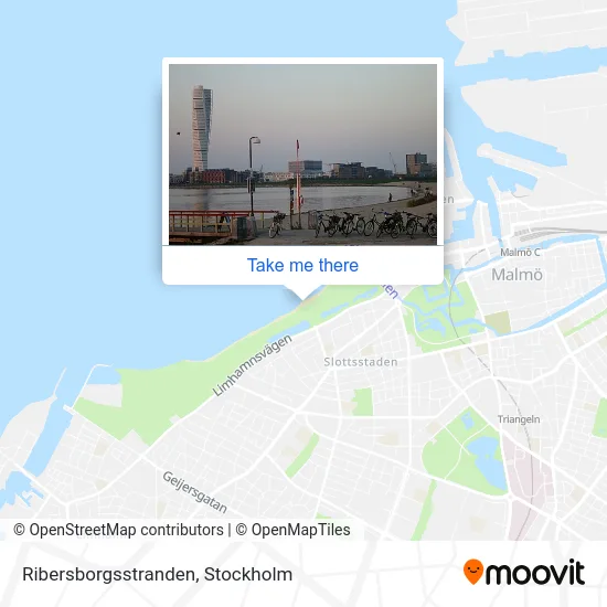 Ribersborgsstranden map