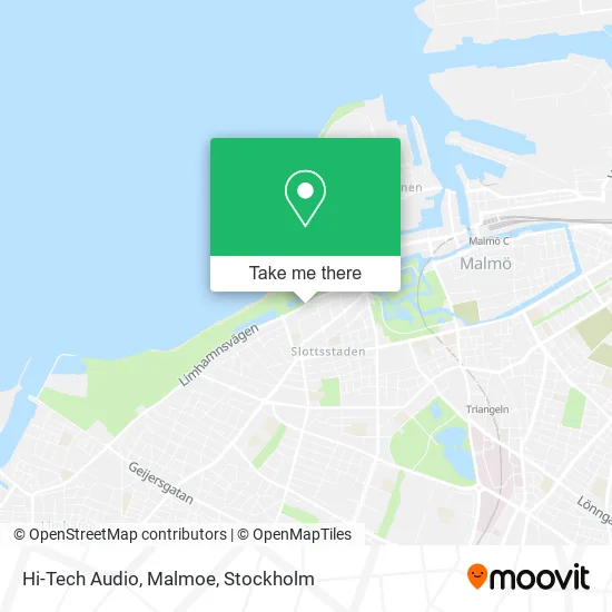 Hi-Tech Audio, Malmoe map
