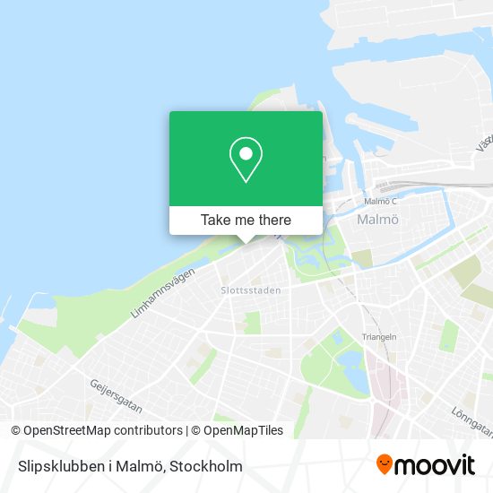 Slipsklubben i Malmö map