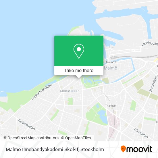 Malmö Innebandyakademi Skol-If map