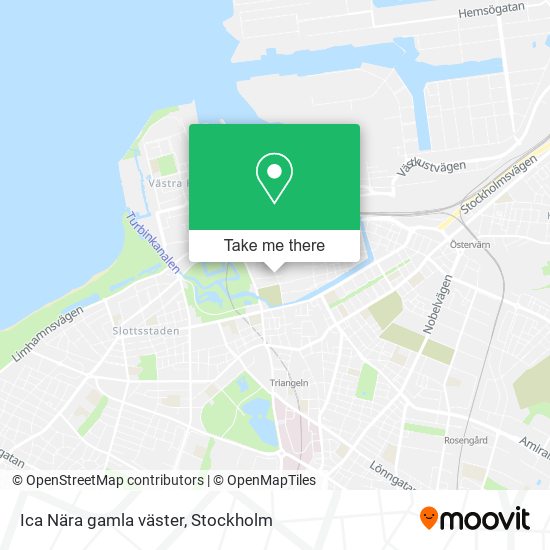 Ica Nära gamla väster map