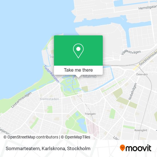 Sommarteatern, Karlskrona map