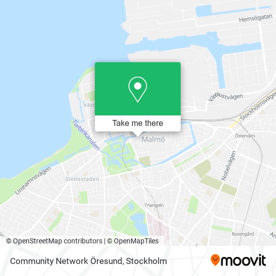 Community Network Öresund map