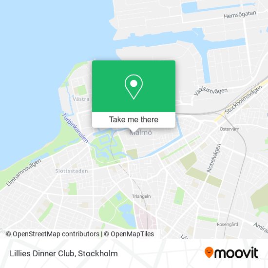 Lillies Dinner Club map