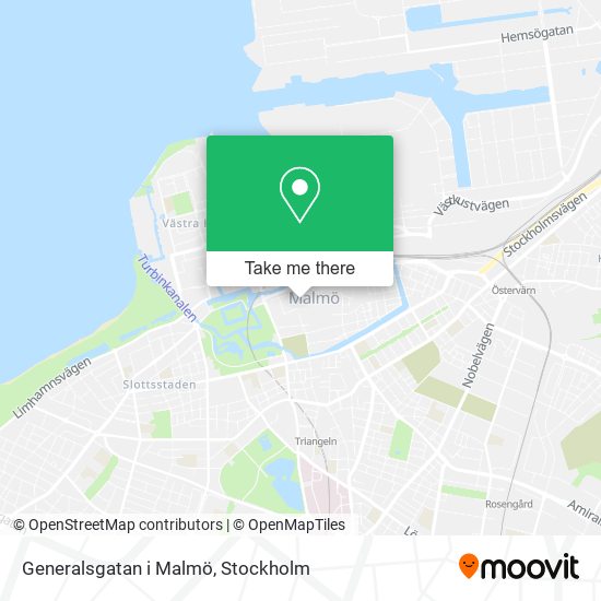 Generalsgatan i Malmö map