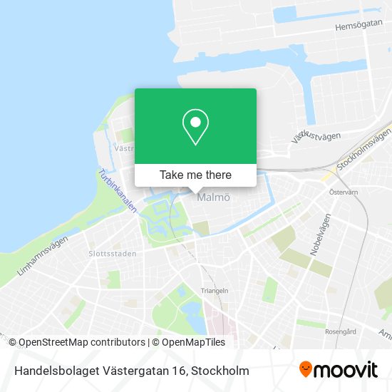 Handelsbolaget Västergatan 16 map