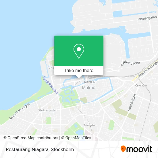 Restaurang Niagara map