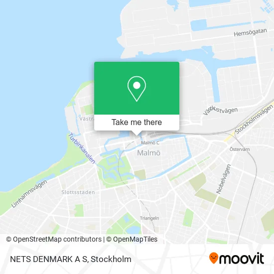 NETS DENMARK A S map