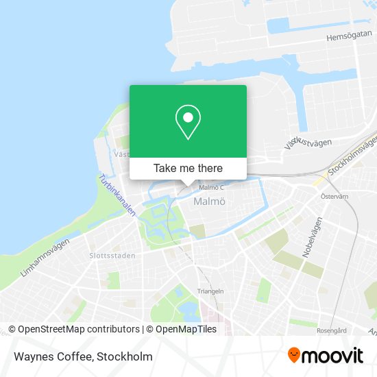 Waynes Coffee map