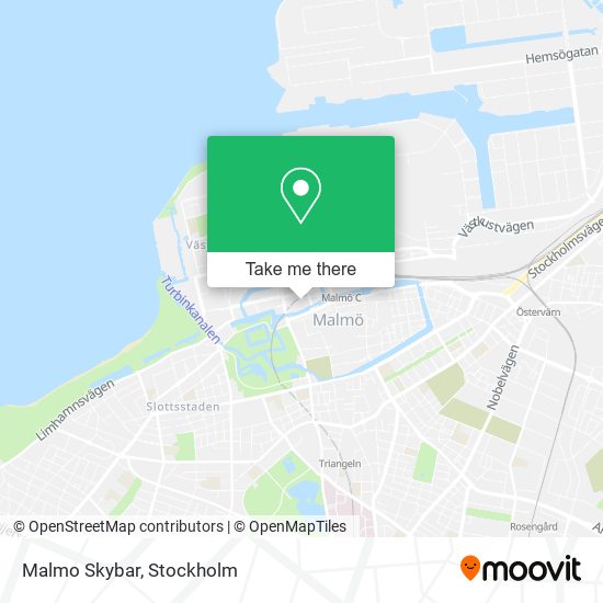 Malmo Skybar map