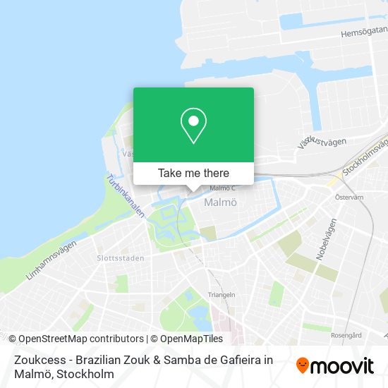 Zoukcess - Brazilian Zouk & Samba de Gafieira in Malmö map
