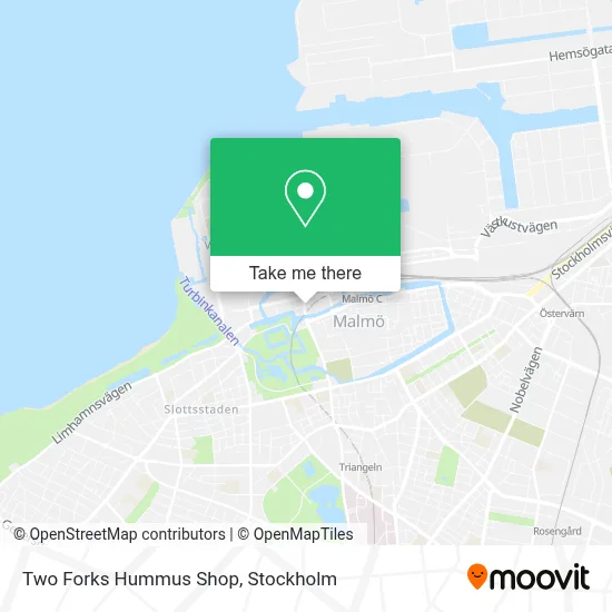 Two Forks Hummus Shop map