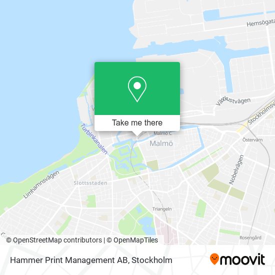 Hammer Print Management AB map