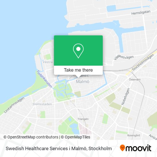 Swedish Healthcare Services i Malmö map