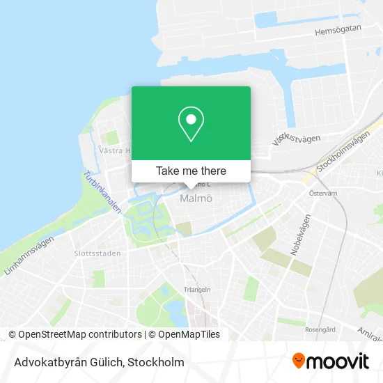 Advokatbyrån Gülich map