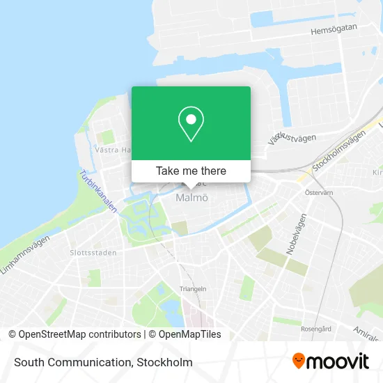 South Communication map