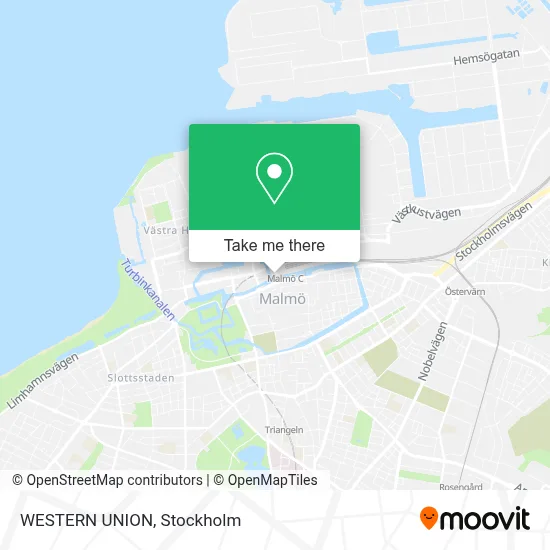WESTERN UNION map