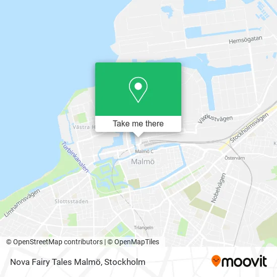 Nova Fairy Tales Malmö map