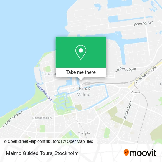 Malmo Guided Tours map