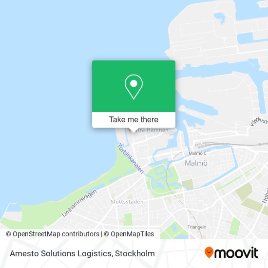 Amesto Solutions Logistics map