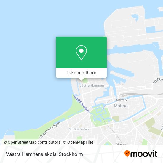 Västra Hamnens skola map