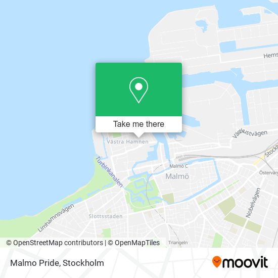 Malmo Pride map