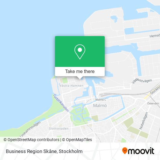 Business Region Skåne map