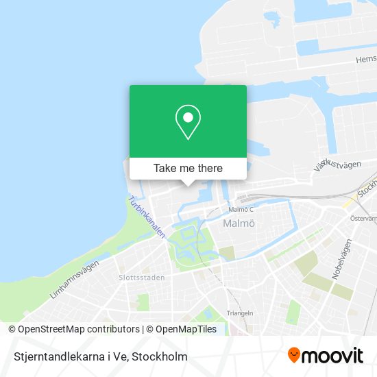 Stjerntandlekarna i Ve map