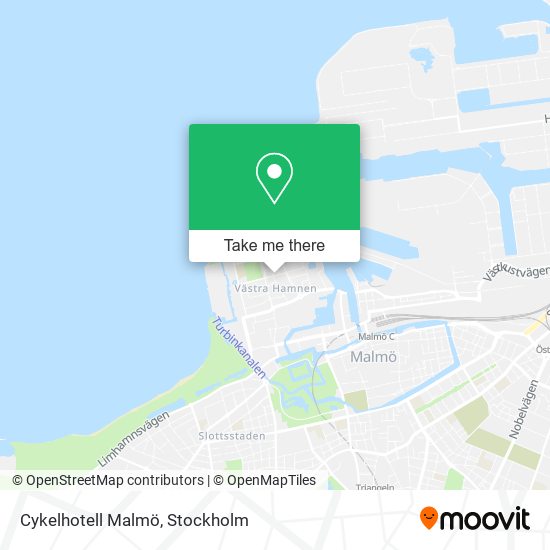 Cykelhotell Malmö map