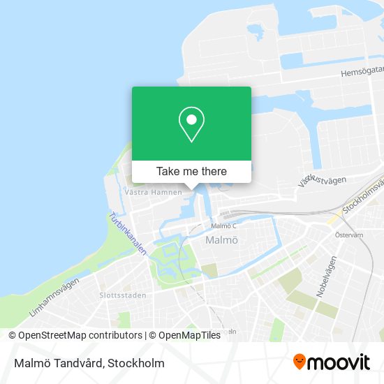Malmö Tandvård map