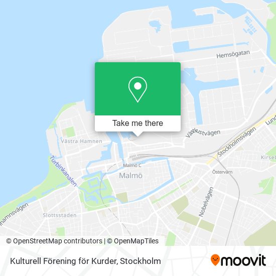 Kulturell Förening för Kurder map