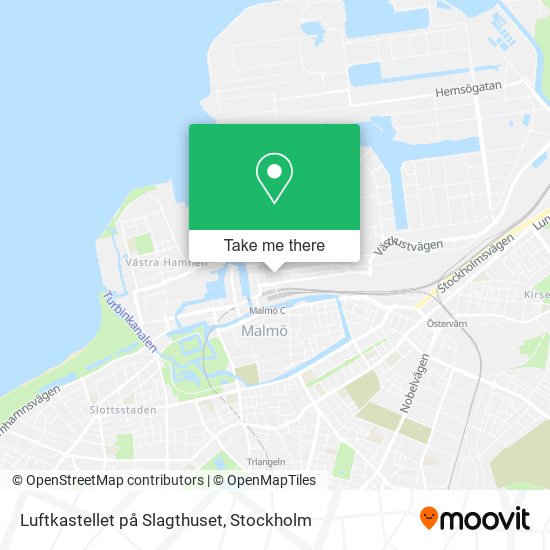 Luftkastellet på Slagthuset map