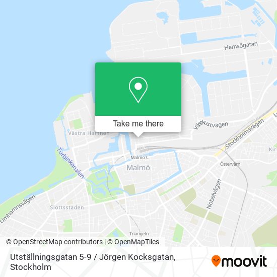 Utställningsgatan 5-9 / Jörgen Kocksgatan map