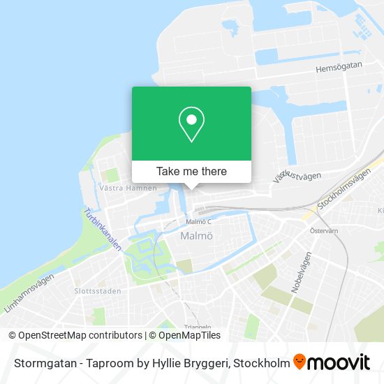 Stormgatan - Taproom by Hyllie Bryggeri map