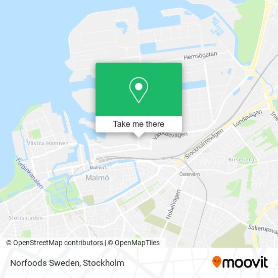 Norfoods Sweden map