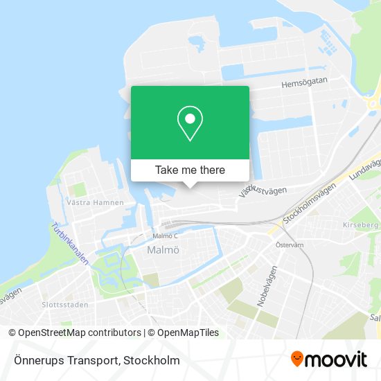 Önnerups Transport map