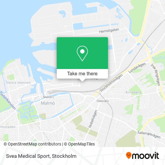 Svea Medical Sport map