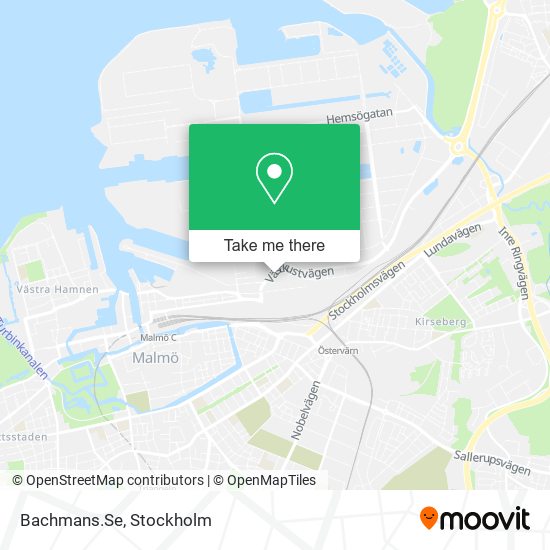 Bachmans.Se map