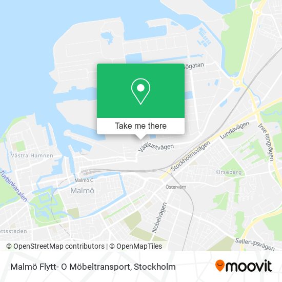 Malmö Flytt- O Möbeltransport map