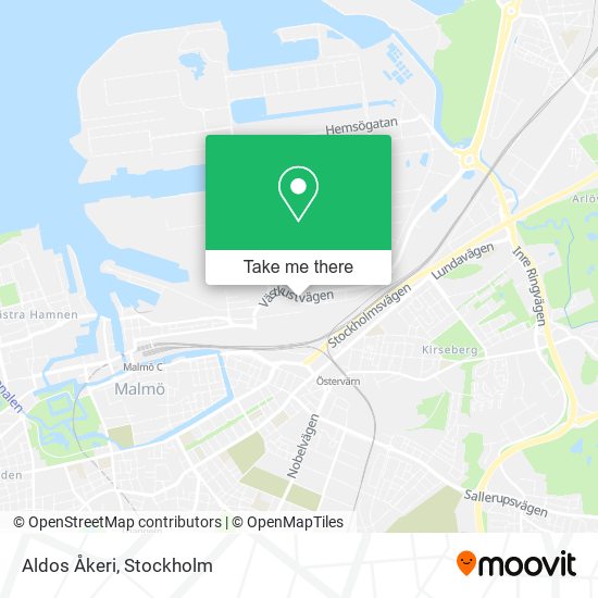 Aldos Åkeri map